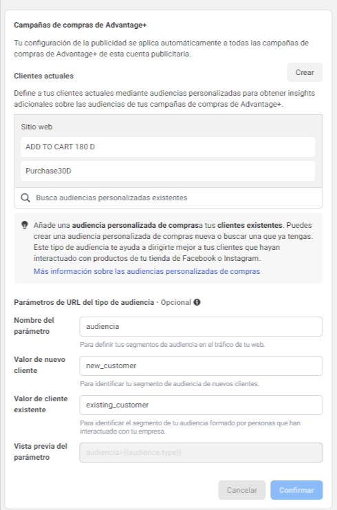 campañas advantage+