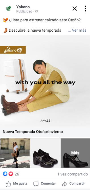 tipos de anuncios en meta