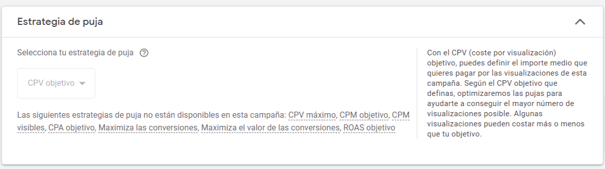 campañas de visualización de vídeo