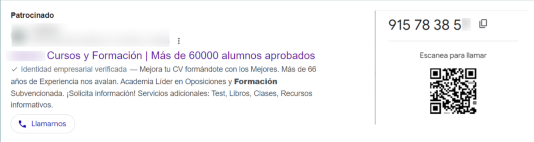 conversiones de llamada en google ads
