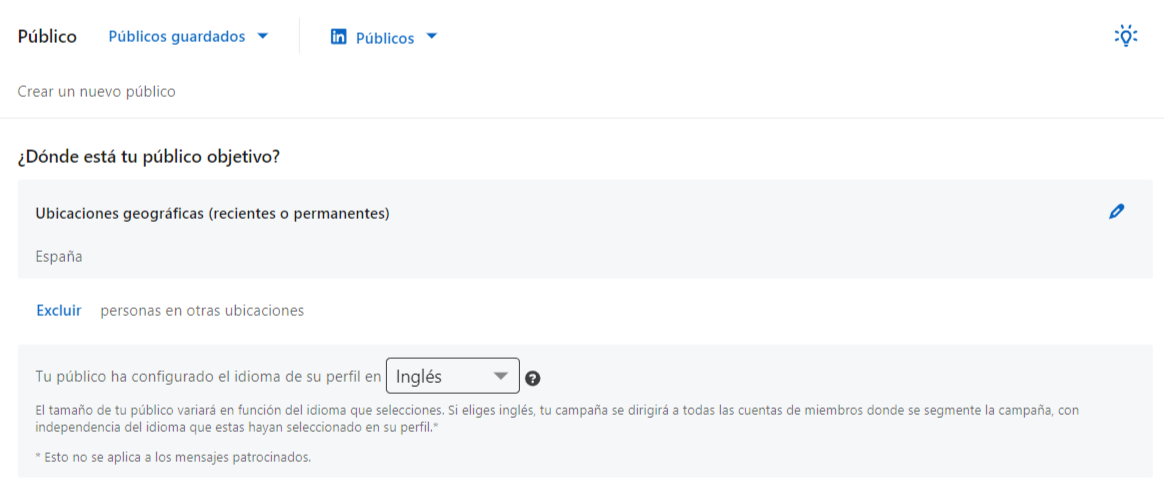 audiencias en linkedin ads