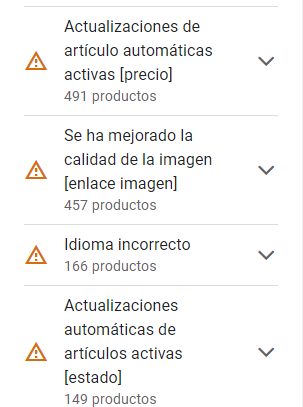 mejoras automáticas en merchant
