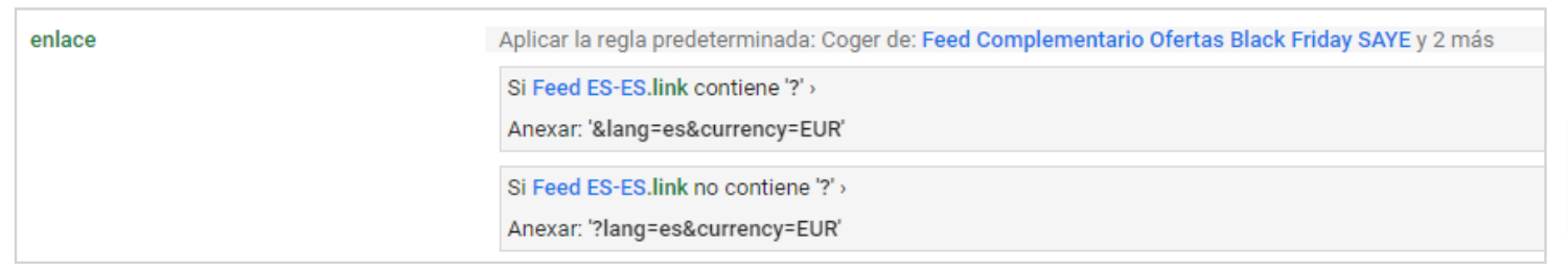 adaptar el feed de datos para vender en otro país
