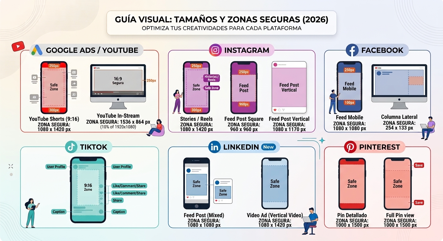 zonas seguras en creatividades publicitarias