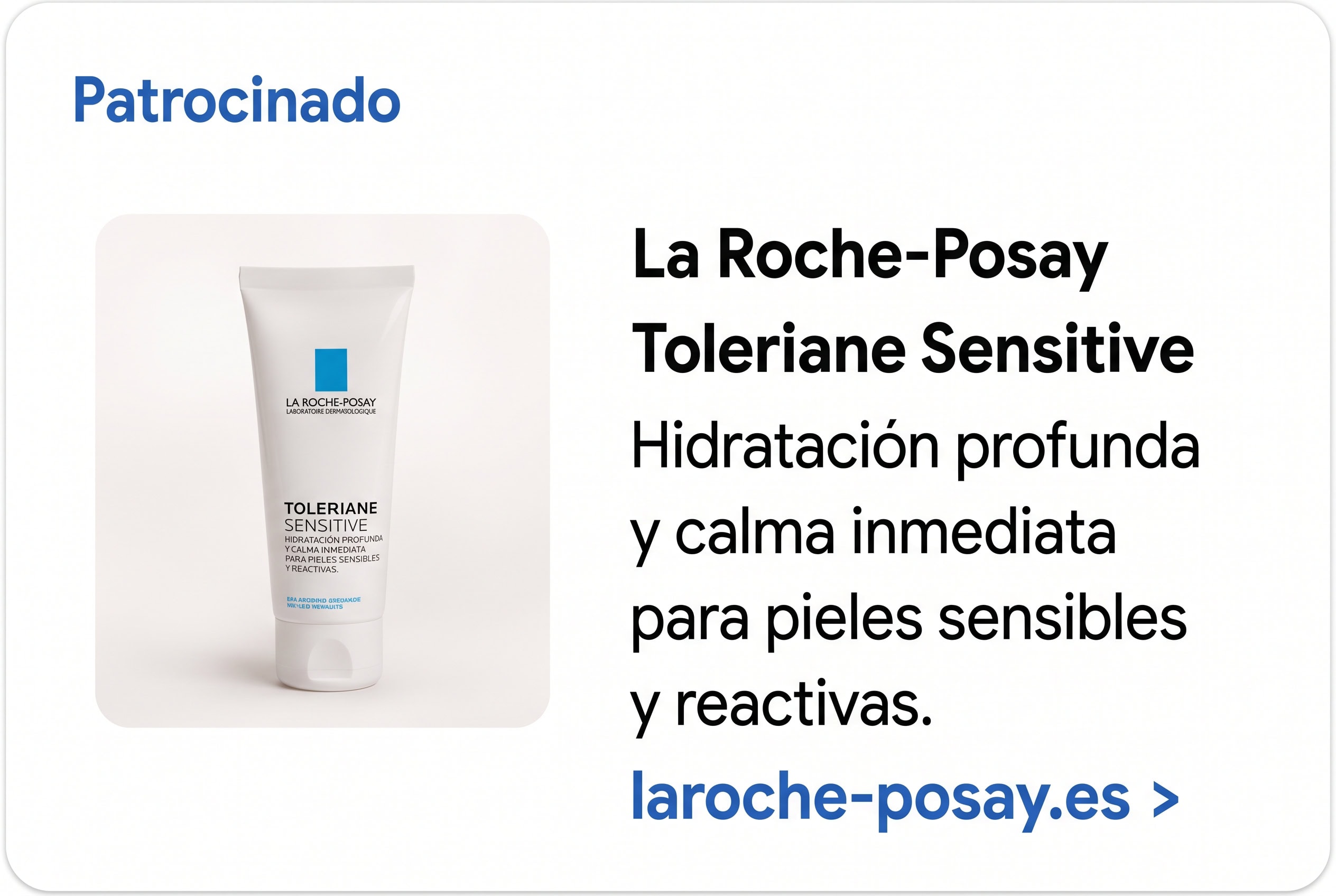 Patrocinado La Roche-Posay Toleriane