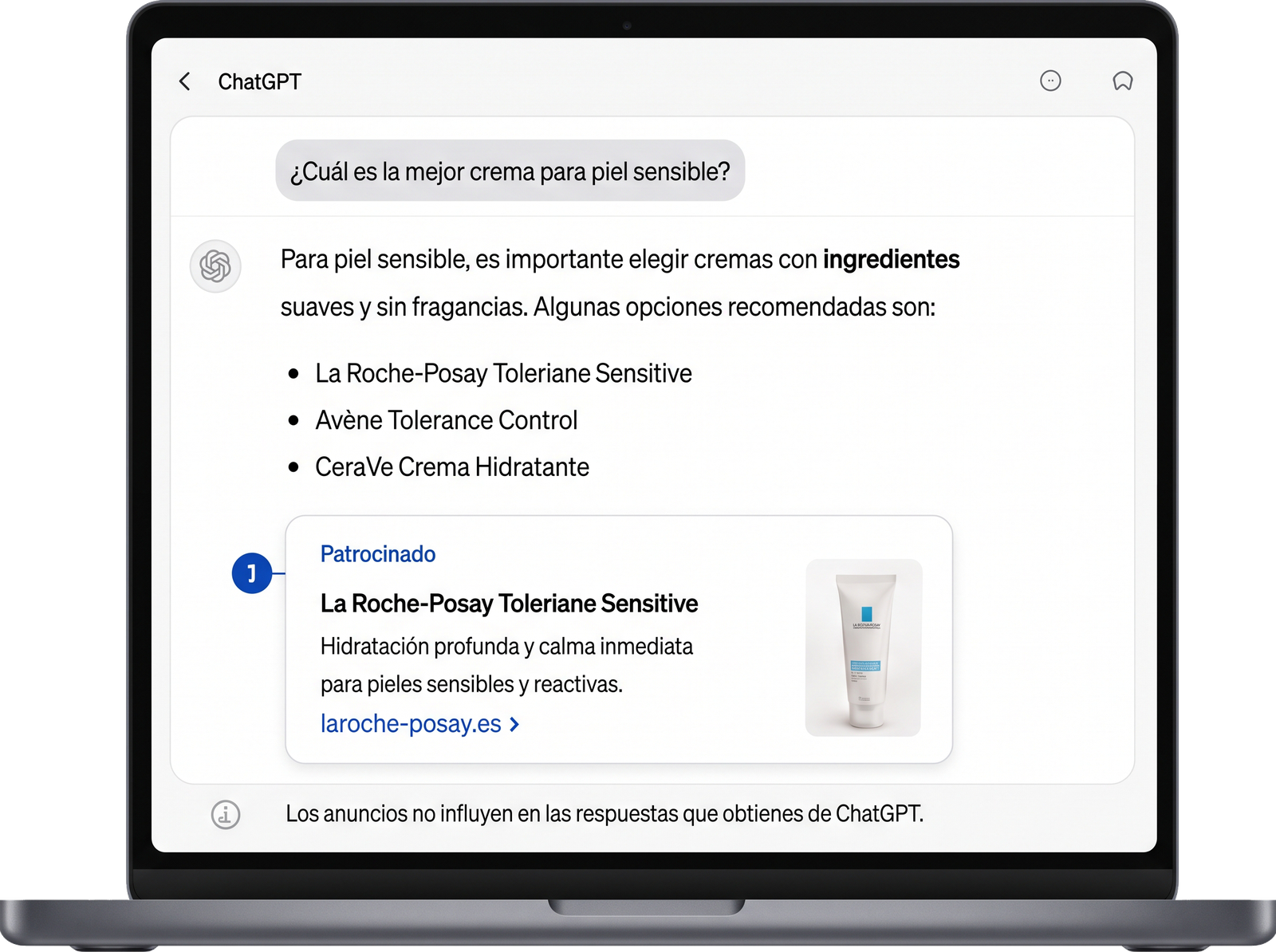 ChatGPT Ads Mockup